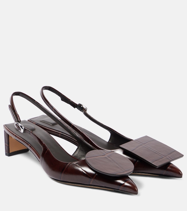 Duelo 40 leather slingback pumps | Jacquemus