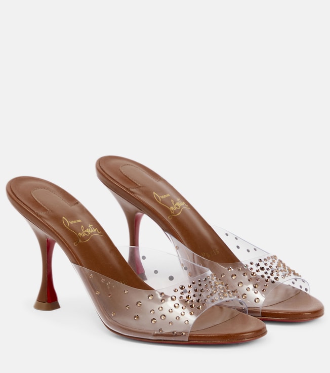 Nudes Degramule embellished mules | Christian Louboutin