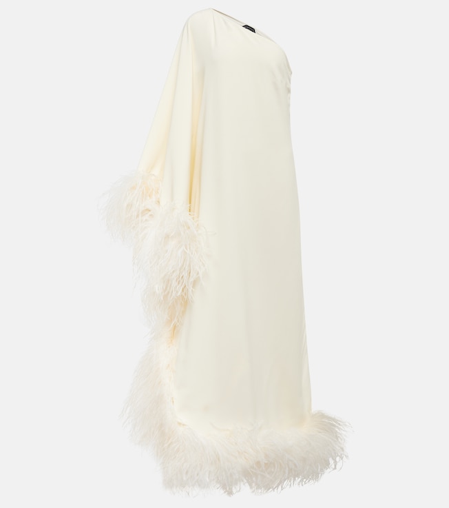 Ubud feather-trimmed gown | Taller Marmo