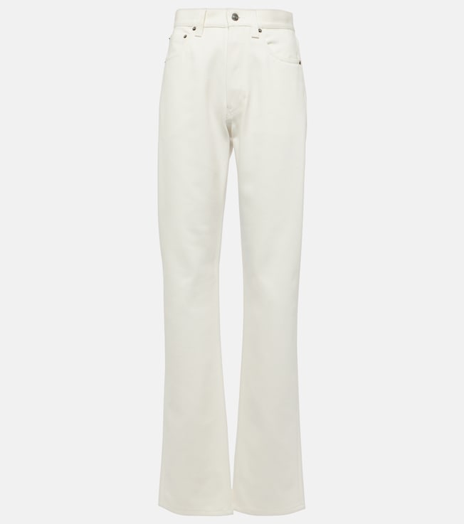 Cotton and silk straight jeans | Loro Piana