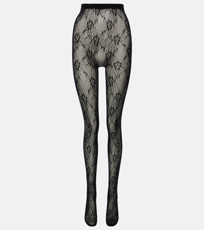 Floral lace tights | Saint Laurent