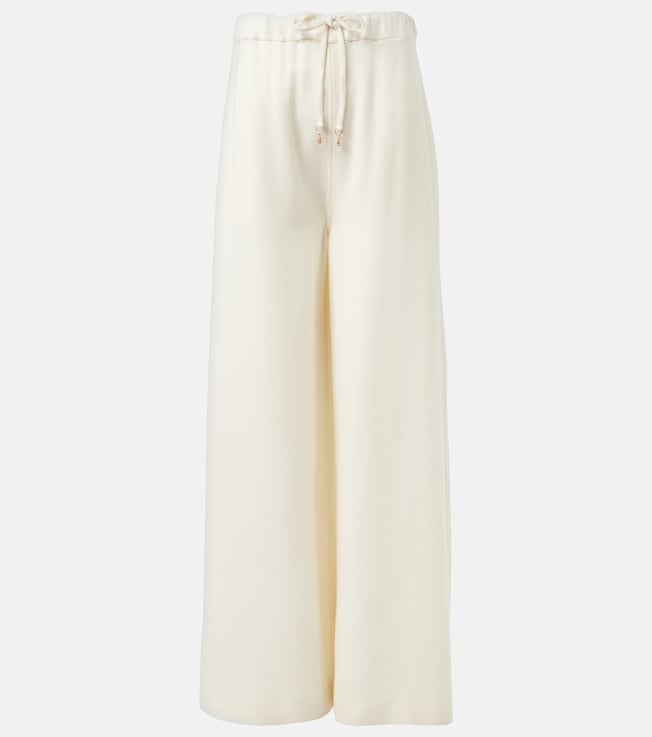Gelos wool and silk jacquard palazzo pants | Gabriela Hearst