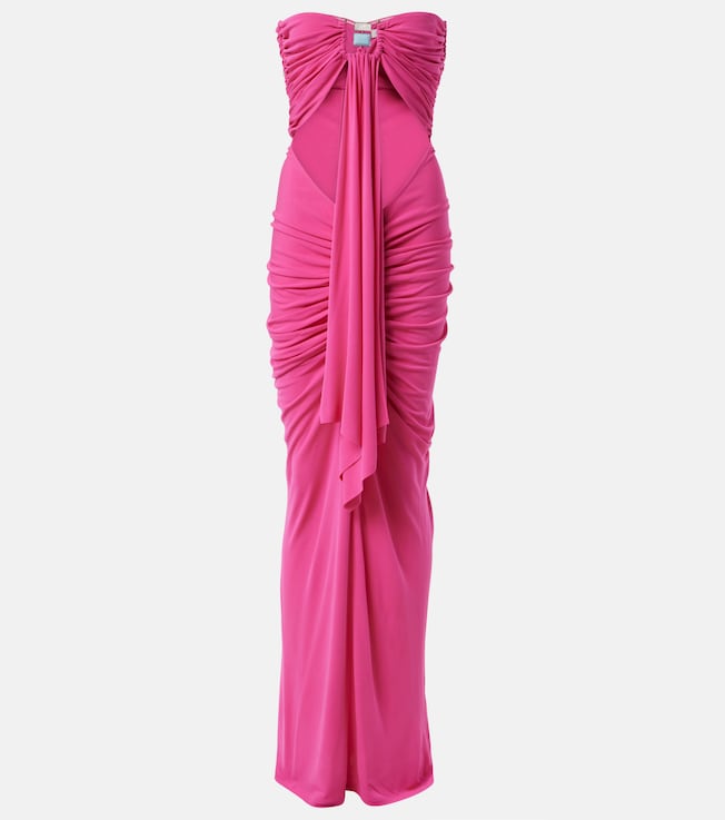 Embellished cutout jersey maxi dress | Christopher Esber