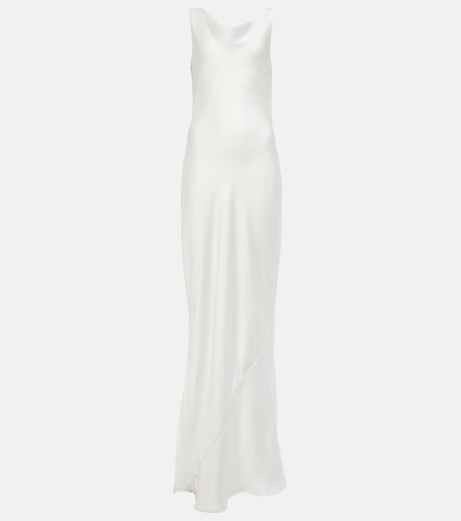 Maria satin gown | Norma Kamali