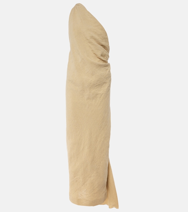 Riya draped linen maxi dress | Tove