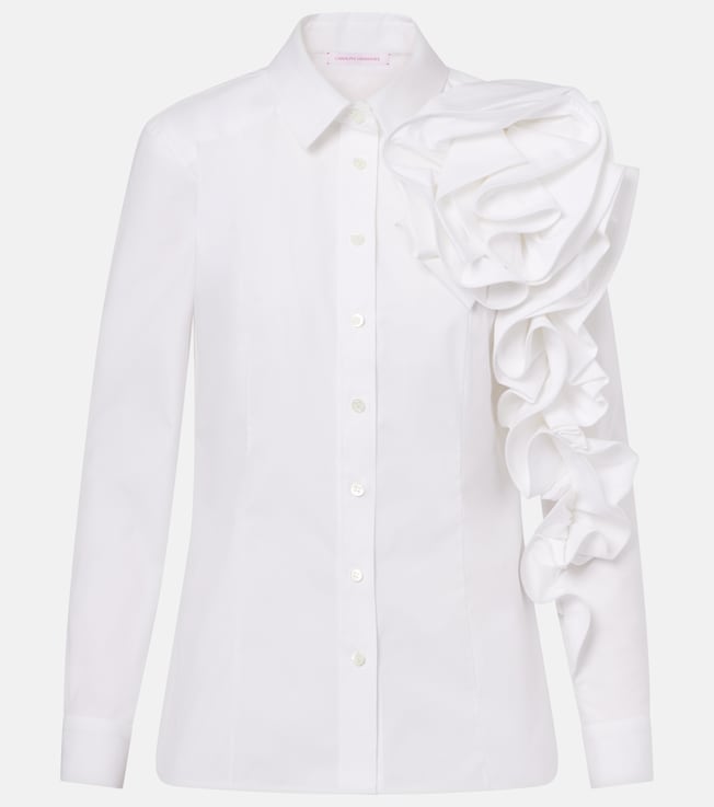 Rosette cotton shirt | Carolina Herrera