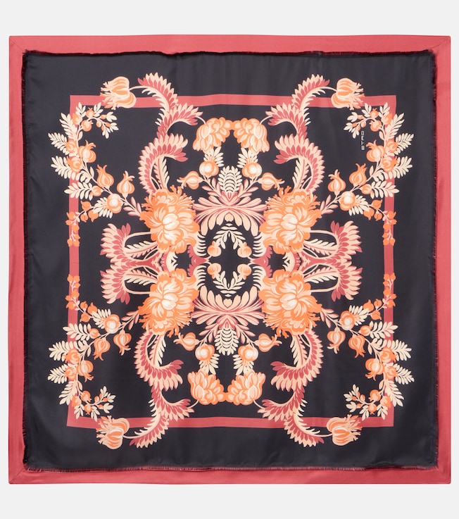 Floral silk scarf | Etro