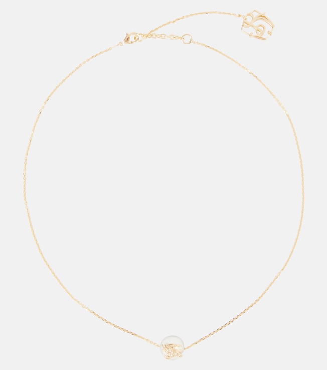 EKD gold-plated freshwater pearl chain necklace | Burberry