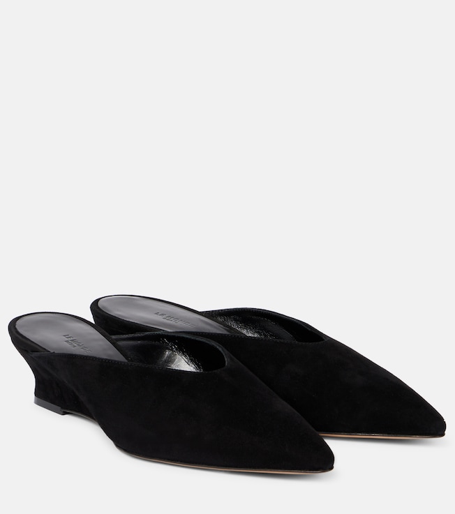 Suede wedge mules | Le Monde Béryl