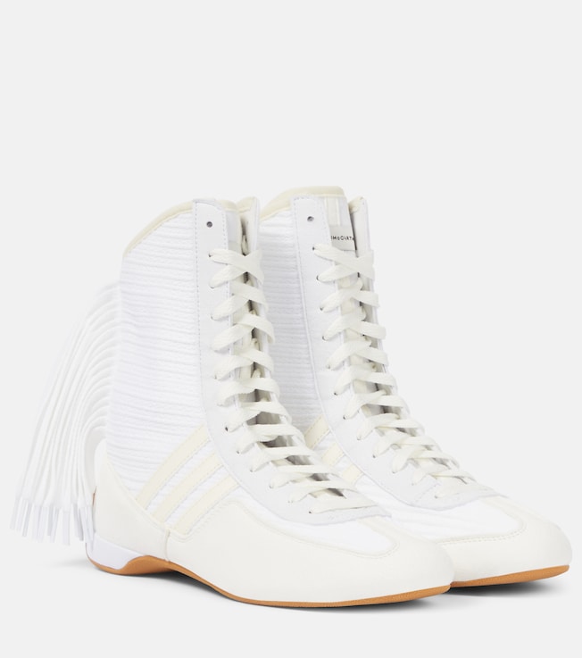 x Stella McCartney Rasant V3 fringed high-top sneakers | Adidas