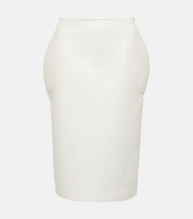 Leather pencil skirt | Alaïa