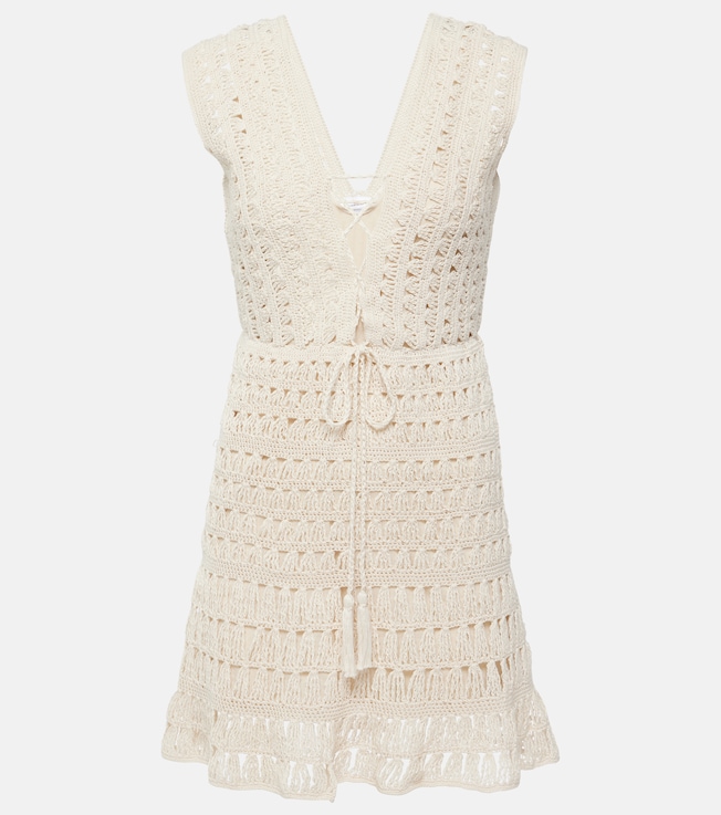 Jennifer crochet cotton minidress | Anna Kosturova