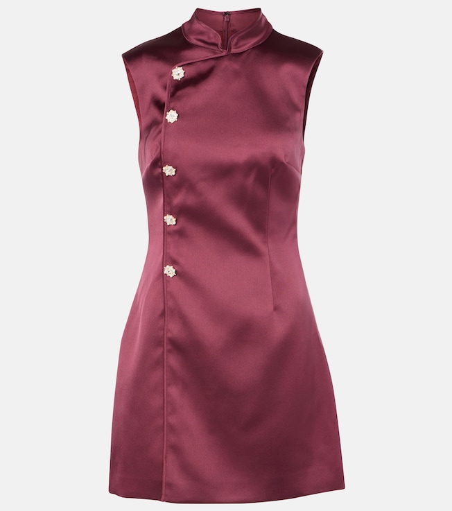 Satin minidress | Self-Portrait