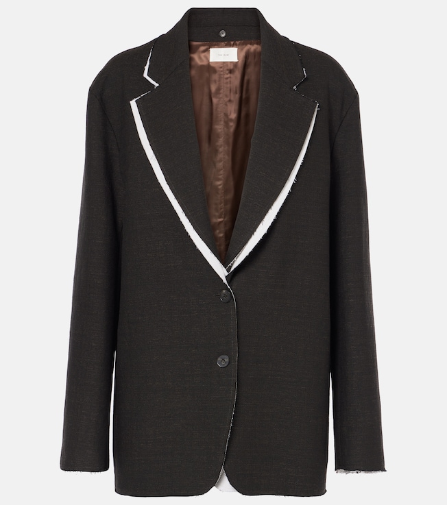 Lysandre cotton and wool-blend blazer | The Row