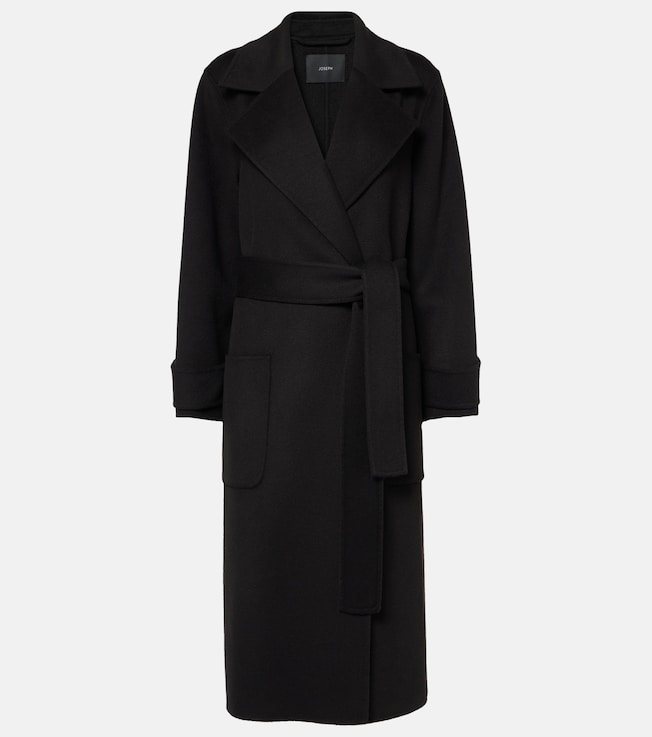 Arline wool and cashmere wrap coat | Joseph