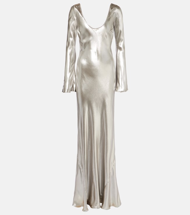 Valletta satin gown | Galvan