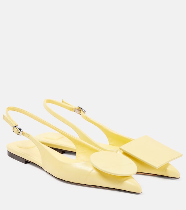 Les Slingbacks Duelo leather ballet flats | Jacquemus