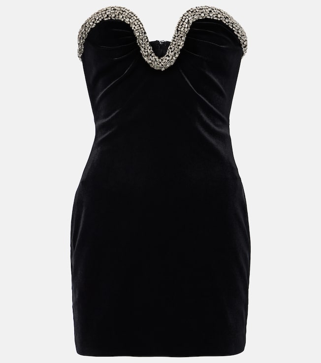 Embellished velvet corset dress | Roland Mouret