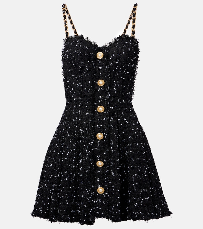 Lamé tweed minidress | Balmain