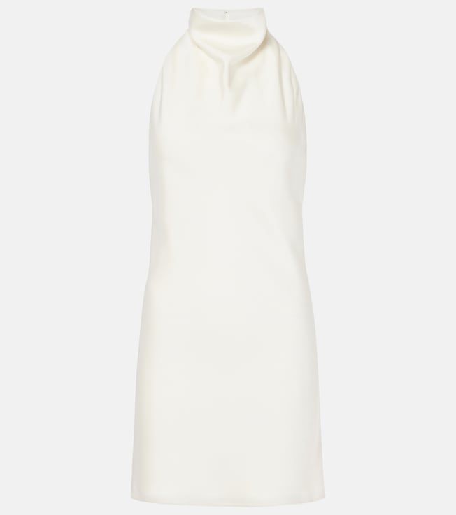 Halterneck satin minidress | Rotate