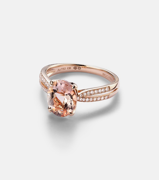 Blush 18kt rose gold ring with diamonds and morganites | Bucherer Fine Jewellery