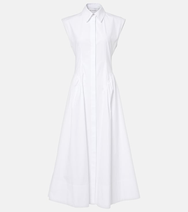 Fabiana gathered cotton shirt dress | Sportmax