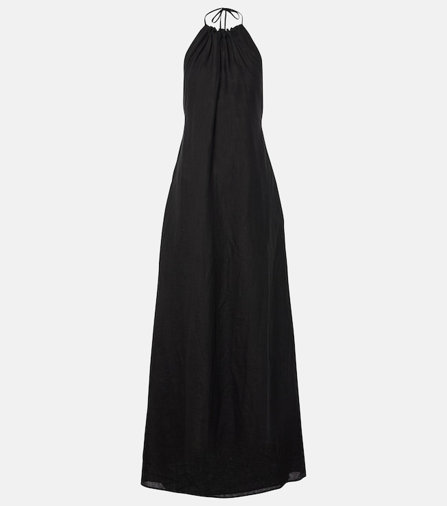 Lelia halterneck linen maxi dress | Nili Lotan