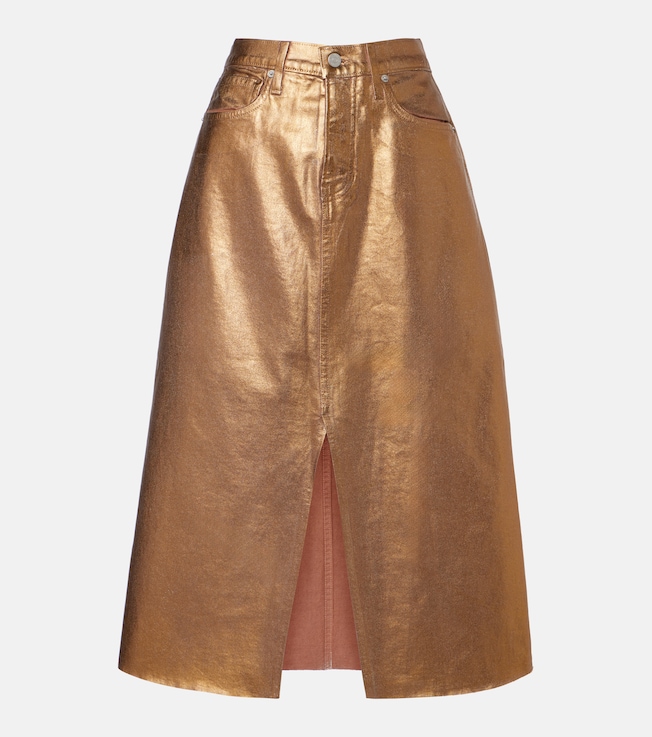 Victoria denim midi skirt  | Veronica Beard