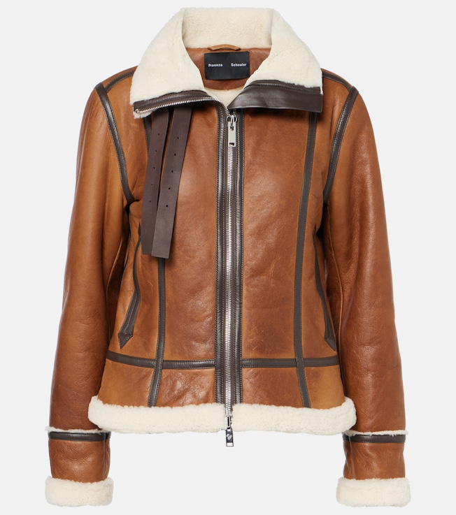 Arlo shearling-lined leather jacket | Proenza Schouler
