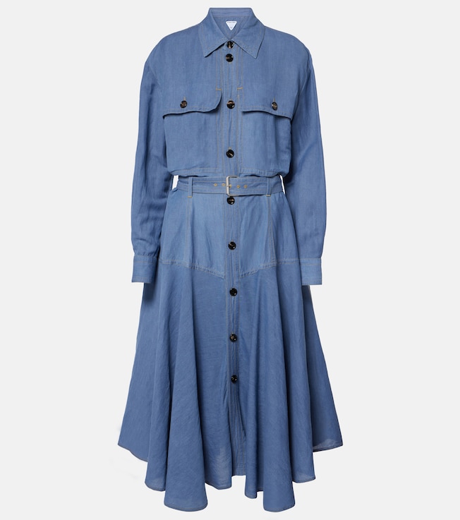 Belted shirt dress | Bottega Veneta