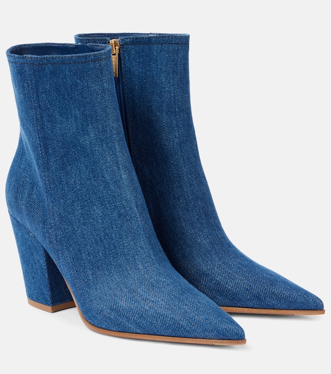 Keinna 85 denim ankle boots | Gianvito Rossi