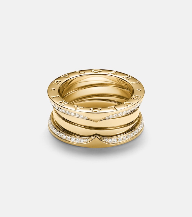B.zero1 18kt gold ring with diamonds | Bvlgari