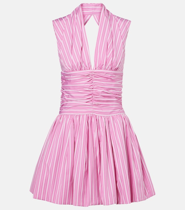 Bloomer striped cotton minidress | Patou