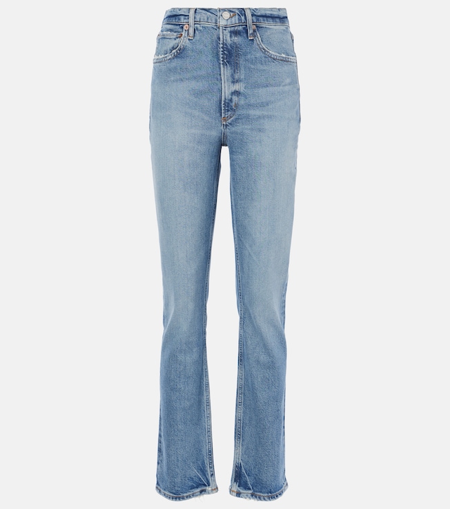90s' mid-rise cropped straight jeans | Agolde