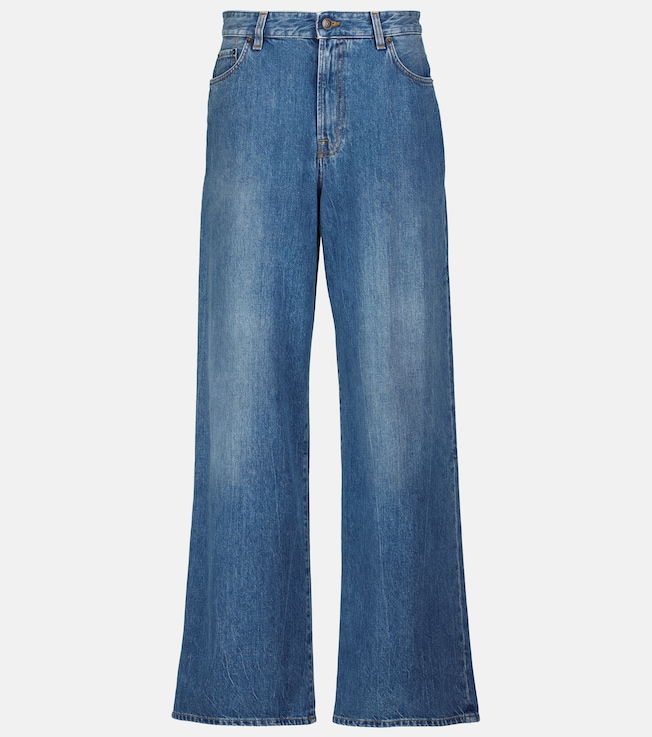 Egli high-rise wide-leg jeans | The Row