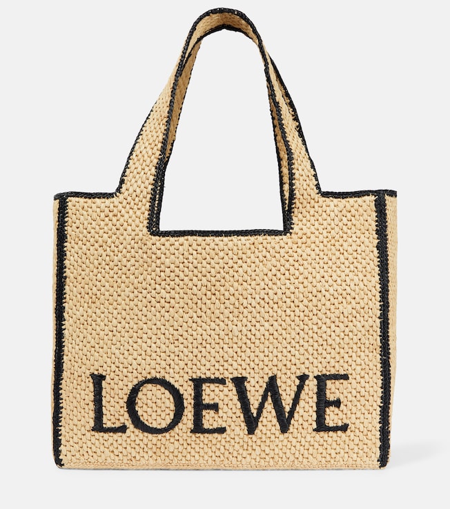 Paula's Ibiza Large raffia shopper | Loewe