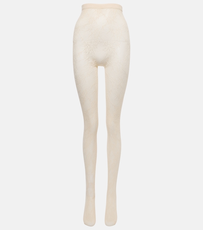 Floral tights | Saint Laurent