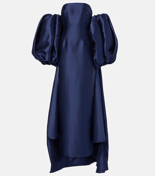 Lea cape twill gown | Solace London