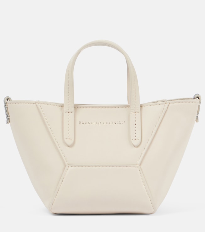 BC Duo Mini leather tote bag | Brunello Cucinelli