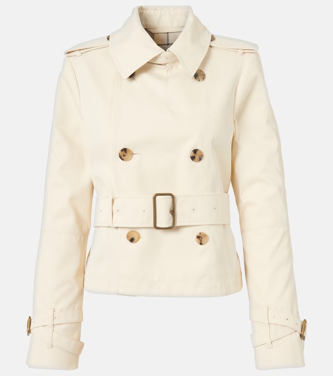 Cropped gabardine trench coat | Burberry