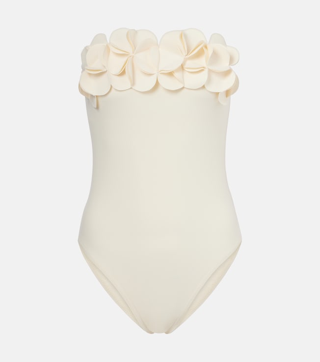 Tess floral-appliqué swimsuit  | Karla Colletto