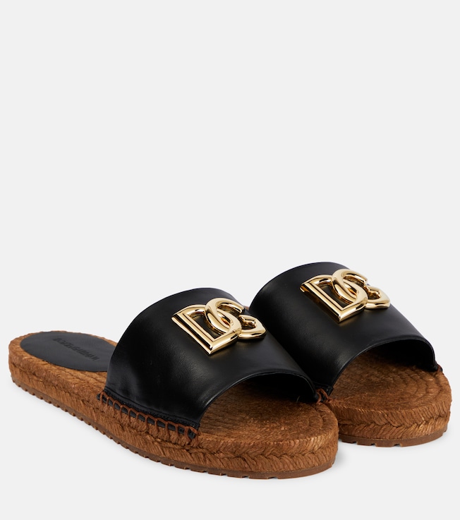 Embellished leather espadrilles | Dolce&Gabbana