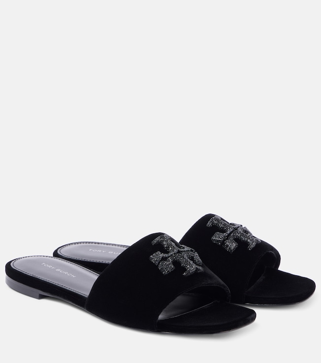 Eleanor velvet slides | Tory Burch