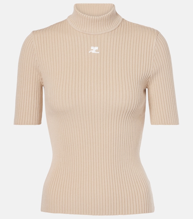 Reedition ribbed-knit top | Courrèges