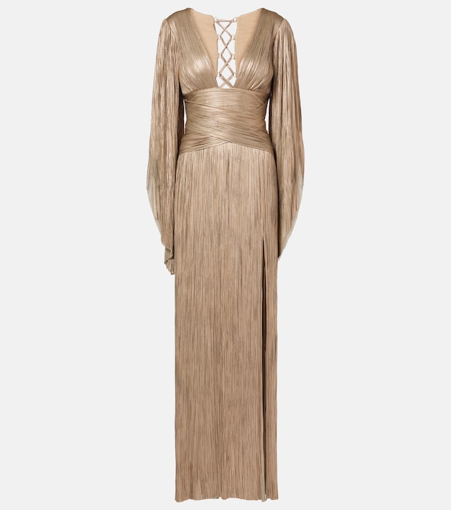 Alana pleated silk tulle gown | Maria Lucia Hohan