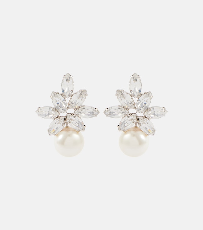 Liza embellished faux pearl earrings | Jennifer Behr