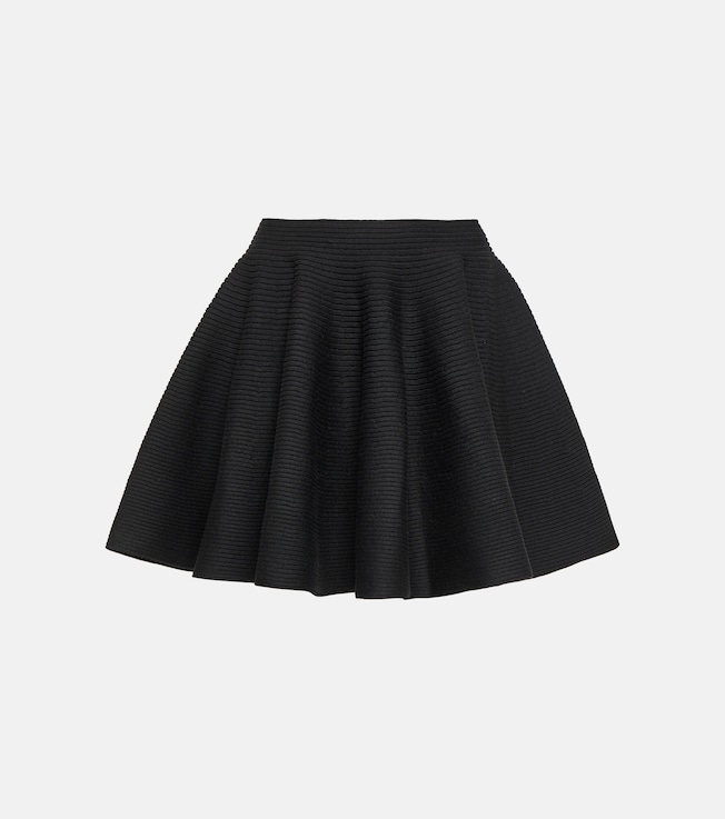 Ribbed-knit wool-blend miniskirt | Alaïa