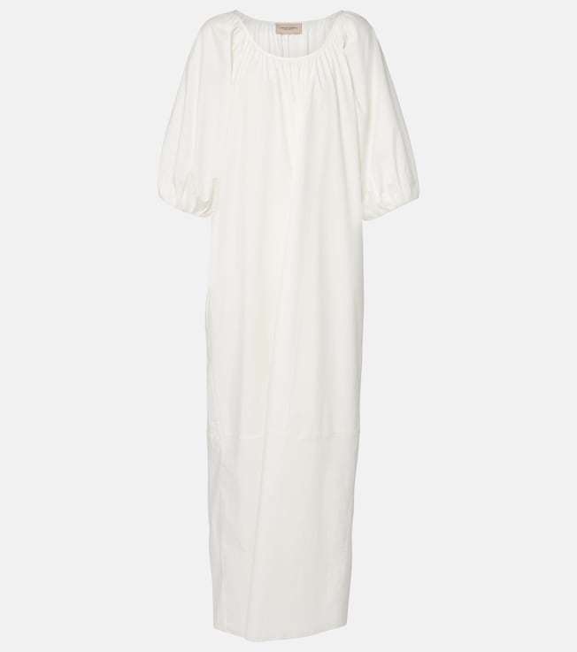 Solid cotton maxi dress | Adriana Degreas