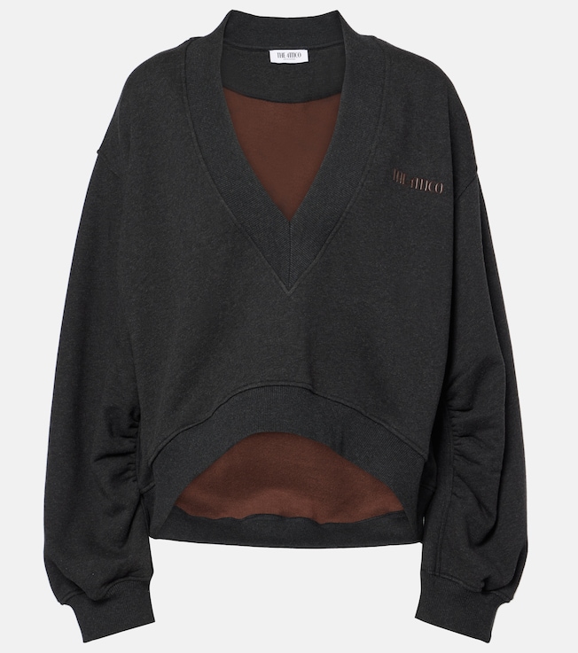 Logo cotton fleece sweatshirt | The Attico