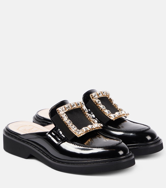 Viv' Rangers embellished leather mules | Roger Vivier